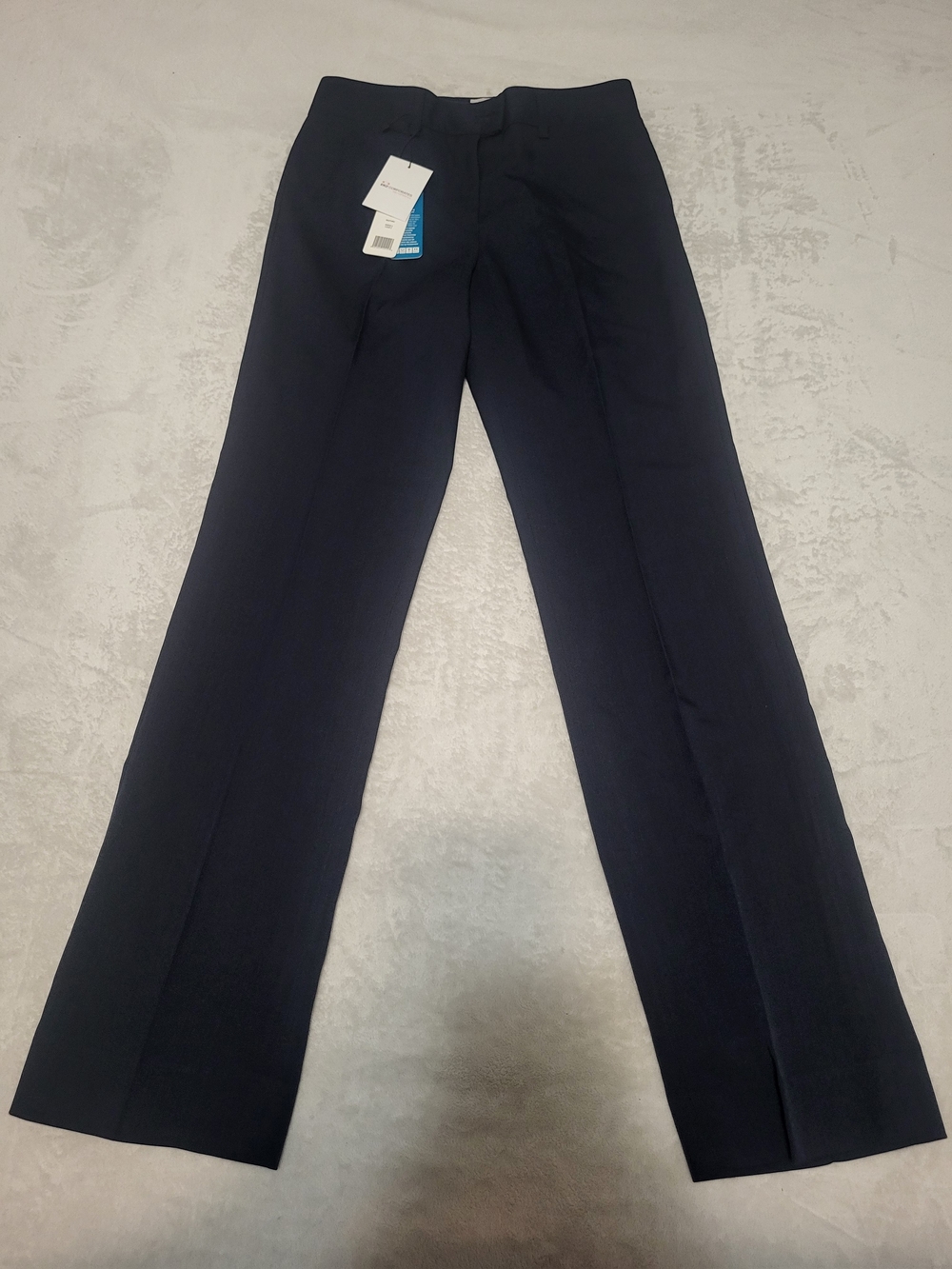 Biz Corporates Cool Stretch Navy Blue Relaxed Straight Leg Dress Pants Size 2